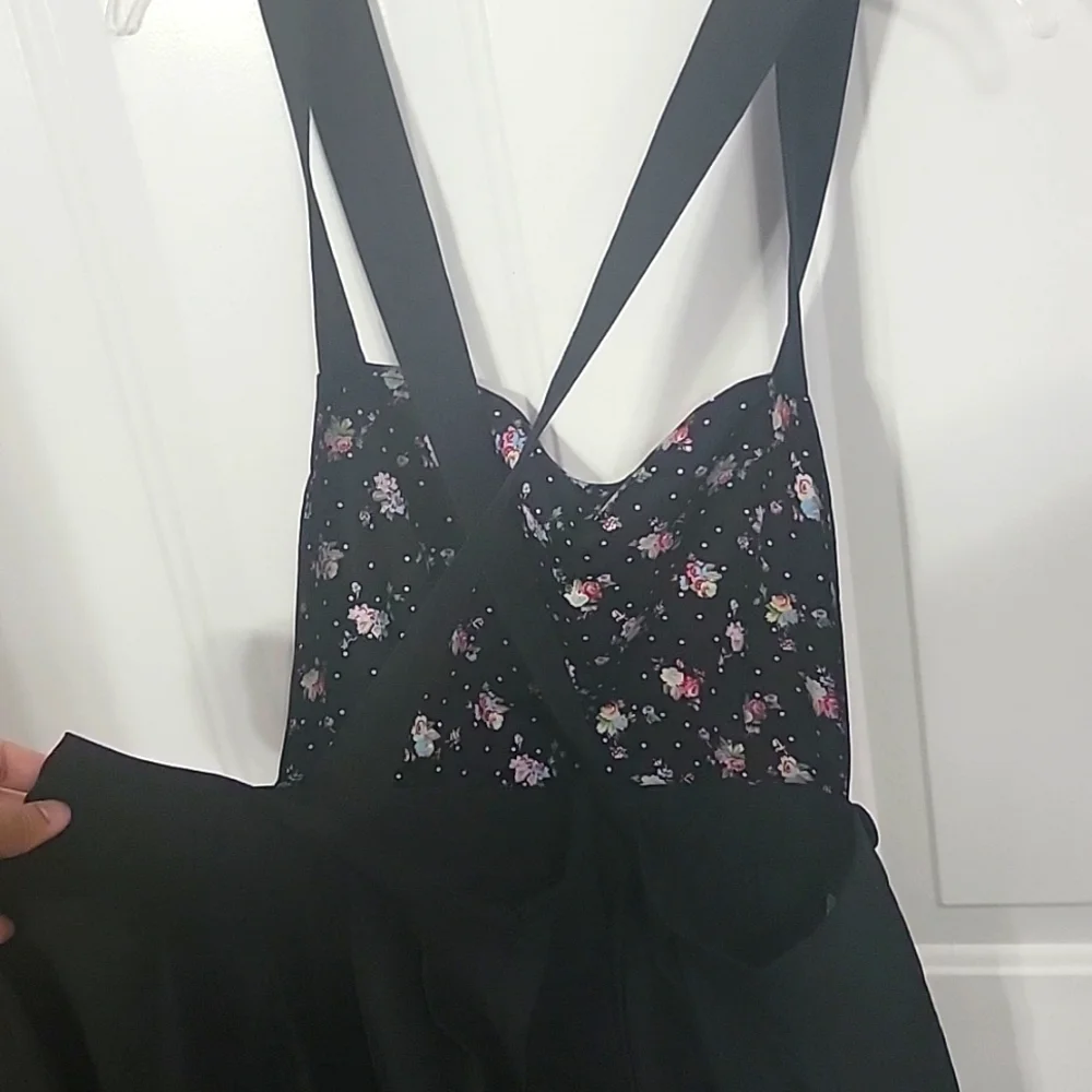 NWOT Modcloth Overalls Pleated Dress - Size 2x - Picture 2 of 6
